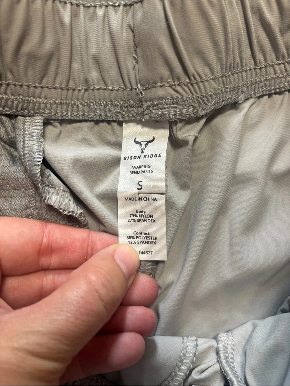 Men's Lightweight Gray Active Pants - Performance Joggers Small Elastic Stretch